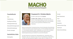 Desktop Screenshot of frauenarzt-dr-macho.at